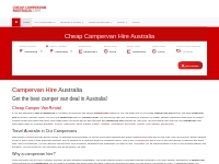 Campervan Hire Australia - Cheap Campervan Hire Australia