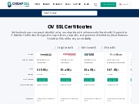 Cheap OV SSL Certificates from $25.00 - Organization Validation Certs