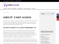 About Us - Chef Audio