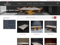 Luxury Marble Top Dining Table Set Designs | Italian Marble Dining Tab