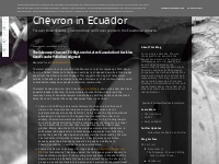 Chevron in Ecuador: The Takeaway: Chevron CEO Big Loser in Latest Cana