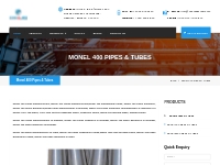 Monel 400 Pipes & Tubes | Monel Pipes & Tubes
