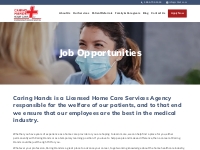 Job Opportunities - Caring Hands Home Care, Inc.