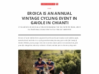 Eroica | A Traditional Cycling Event in Tuscany