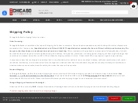 Shipping Policy - Chicago Knife Works