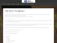 Server Management - Chicago Web Management Services