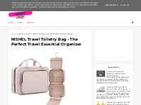 NISHEL Travel Toiletry Bag - The Perfect Travel Essential Organizer -