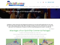 Quick Ship Commercial Playground Equipment Packages | Childforms