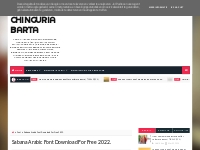  Sabana Arabic Font Download For Free 2022. - Chinguria Barta