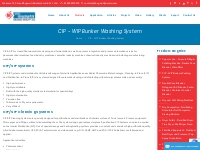 CIP/SIP Cleaning Systems - CIP - WIP Bunker Washing System