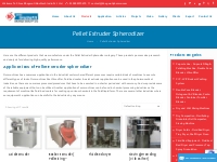Pellet Extruder Spherodizer - Axial Extruder, Basket Extruder, Sigma M