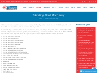 Tableting Allied Machinery - Die   Punch, Dust Extractor, Tablet De-Du