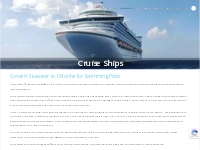 Cruise Ship Salt Water Chlorinator Systems - ChlorKing, Inc.