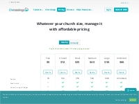 Pricing Affordable Church Management Software No Setup Fees