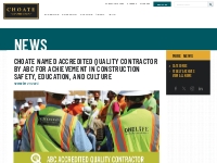 Choate Named Accredited Quality Contractor by ABC for Achievement in C