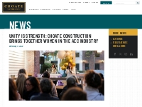 Unity is Strength: Choate Construction Brings Together Women in the AE