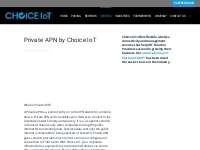 Private APN Network for IoT : Choice IoT