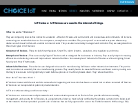 IoT Devices : Certified Module, Chipset and Devices - Choice IoT