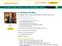      Dr. Pradeep Chowbey pioneer laparoscopic surgeon in Delhi, India