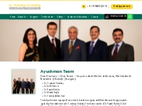      Ayushman Team by Dr Pradeep Chowbey Team | Doctor Team in Delhi
