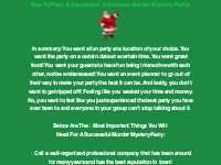 How To Plan A Christmas Mystery Party | Christmas Parties