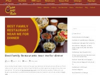 Best Family Restaurant in Bangalore | Family Restaurant near me