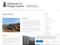 Timber Species supplied in Wales | Cilfiegan Sawmill