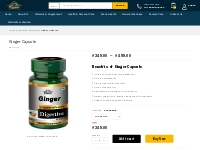 Ginger Capsule   India #1 Herbal Products Online Store.