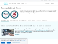 Accessibility at Cisco - Cisco