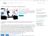 Cisco Online Privacy Statement - Cisco