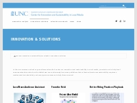 Innovation   Solutions | Center for Innovation   Sustainability in Loc