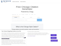 FREE Chicago Style Citation Generator   Guide | Cite This For Me