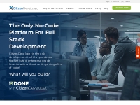 The Only No-Code Platform For Full Stack Development - CitizenDevelope
