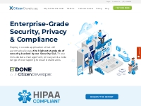 Enterprise-Grade Security, Privacy   Compliance - CitizenDeveloper