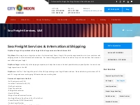 International shipping services & Sea freight Cargo companies in Dubai