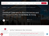 CivicPlus® Celebrates Its Silver Anniversary - CivicPlus