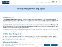 Privacy Policy for Non-employees | Clark Construction