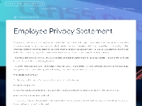 Employee Privacy Statement   Class One Driving Ltd