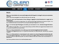 Clean Drains | FAQ