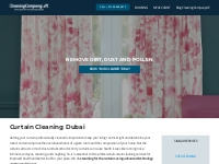 Curtain Cleaning Services In Dubai | CleaningCompany.ae