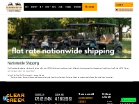 Shipping | Clear Creek Golf Car 