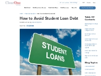 How to Avoid Student Loan Debt | ClearOne Advantage