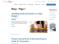 Debt Relief Blogs | ClearOne Advantage