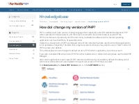 How do I change my version of PHP? - Knowledgebase - Pay Monthly Hosti