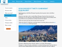 How Long Does it Take to Climb Mount Kilimanjaro?