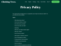 Climbing Trees Privacy Policy // 01206 587 207