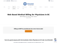 MSP Billing Software BC - ClinicAid