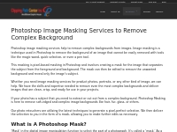 Photoshop Masking Services to Remove Complex Background
