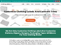 Custom clothing labels   tags and garment trims