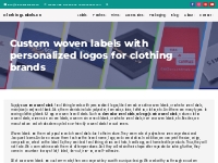 Custom woven labels with personalized logos for clothing brands | Clot
